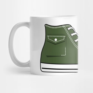 Shoe chuck pocket green army Mug